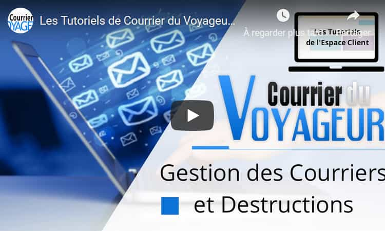 Application courrier du voyageur